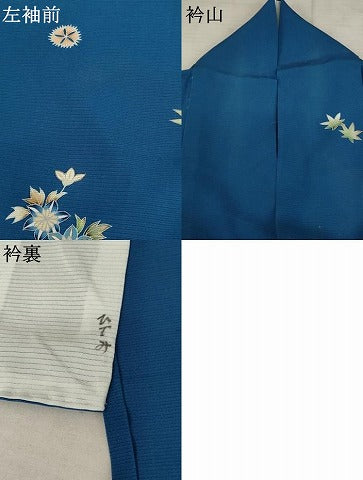 平和屋着物＊夏物 訪問着 絽 草花文 正絹 逸品 AABA6822st