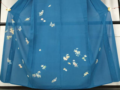 平和屋着物＊夏物 訪問着 絽 草花文 正絹 逸品 AABA6822st