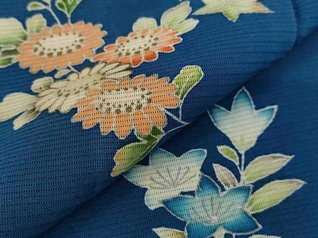 平和屋着物＊夏物 訪問着 絽 草花文 正絹 逸品 AABA6822st