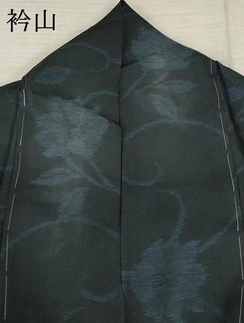 平和屋着物＊夏物 本場大島紬 夏大島 更紗花文 証紙付き 正絹 逸品 AABA6827st