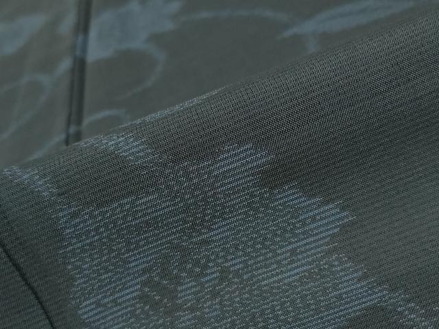 平和屋着物＊夏物 本場大島紬 夏大島 更紗花文 証紙付き 正絹 逸品 AABA6827st