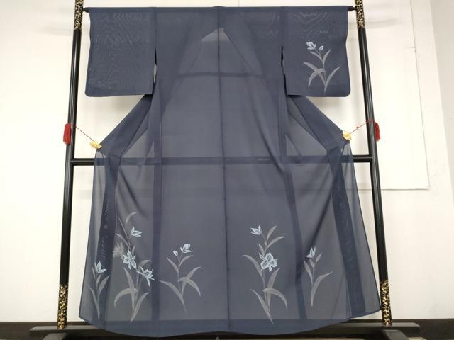 平和屋着物＊夏物 訪問着 絽 草花文 正絹 逸品 AABA6828st