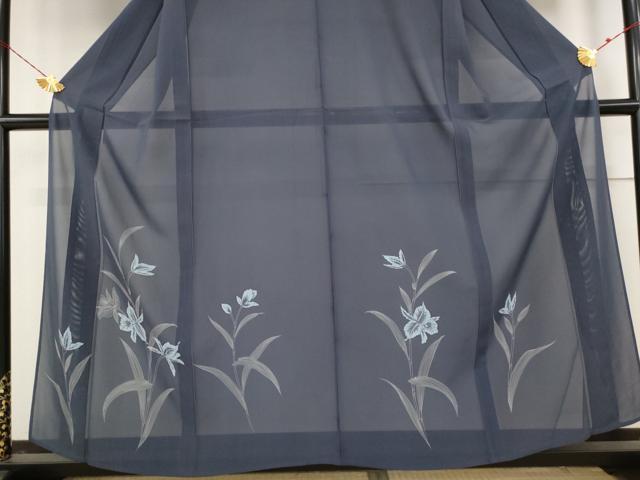 平和屋着物＊夏物 訪問着 絽 草花文 正絹 逸品 AABA6828st