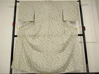 平和屋着物＊夏物 小紋 絽 裏菊 正絹 逸品 AABA6829st