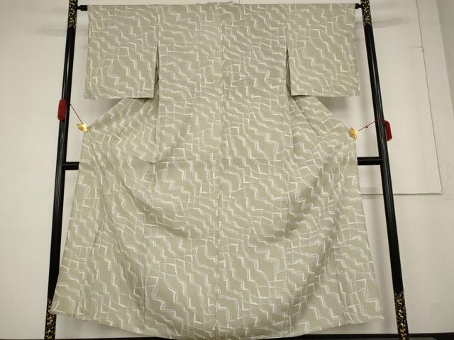 平和屋着物＊夏物 小紋 絽 裏菊 正絹 逸品 AABA6829st