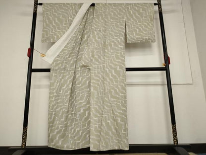 平和屋着物＊夏物 小紋 絽 裏菊 正絹 逸品 AABA6829st
