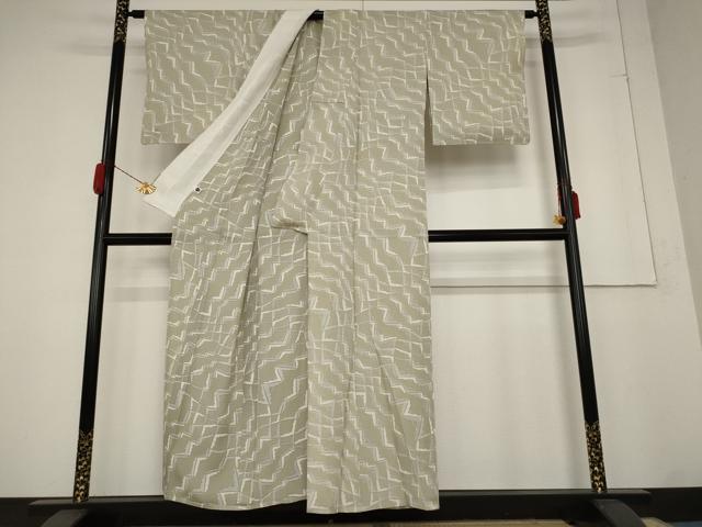 平和屋着物＊夏物 小紋 絽 裏菊 正絹 逸品 AABA6829st