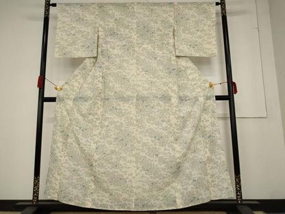 平和屋着物＊夏物 小紋 絽 草花文 高島屋扱い 正絹 逸品 AABA6830st