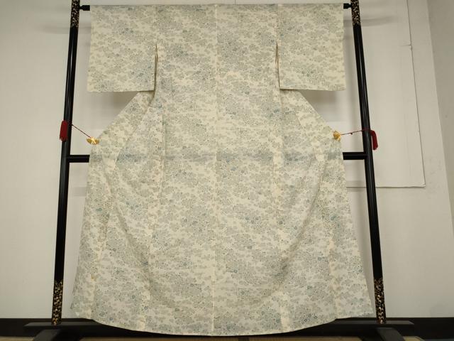 平和屋着物＊夏物 小紋 絽 草花文 高島屋扱い 正絹 逸品 AABA6830st