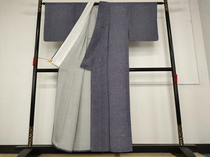 平和屋着物＊夏物 江戸小紋 絽 鮫小紋柄 正絹 逸品 AABA6831st