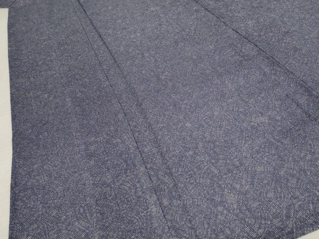 平和屋着物＊夏物 江戸小紋 絽 鮫小紋柄 正絹 逸品 AABA6831st