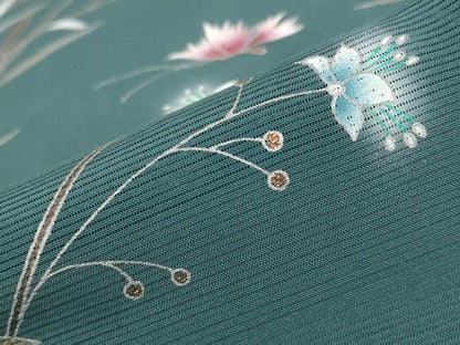 平和屋着物＊夏物 訪問着 絽 花蝶文 正絹 逸品 AABA6832st