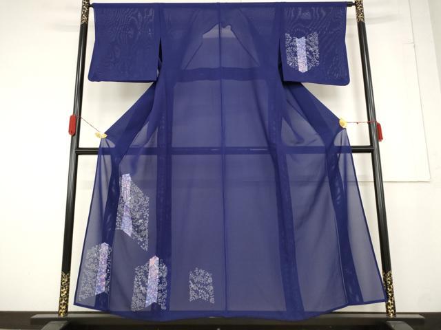 平和屋着物＊夏物 訪問着 絽 草花文 正絹 逸品 AABA6834st