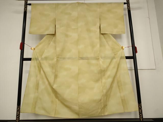 平和屋着物＊夏物 小紋 霞文 暈し染め 正絹 逸品 AABA6835st