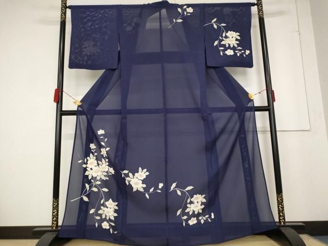 平和屋着物＊夏物 訪問着 絽 枝花文 正絹 逸品 AABA6839st