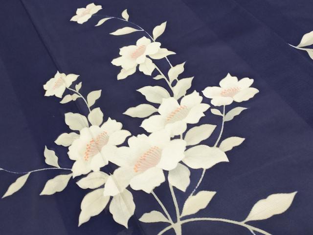 平和屋着物＊夏物 訪問着 絽 枝花文 正絹 逸品 AABA6839st