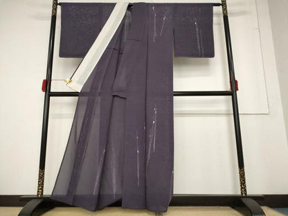 平和屋着物＊夏物 訪問着 絽 枝葉文 正絹 逸品 AABA6840st