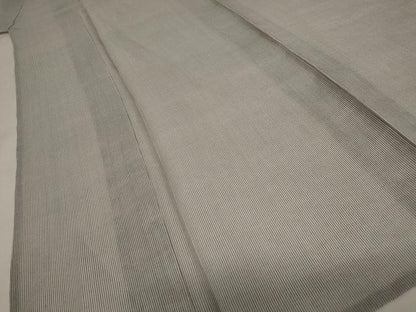 平和屋着物＊夏物 小紋 紗 縞 正絹 逸品 AABA6841st
