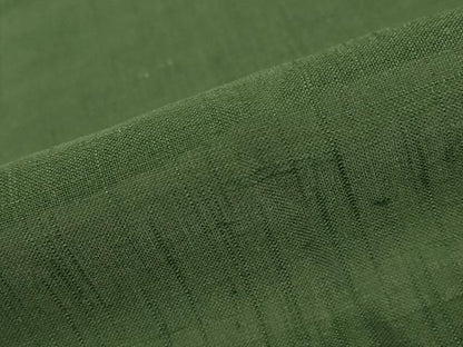 平和屋着物＊夏物 紗紬 色無地 千歳緑色 正絹 逸品 AABA6844st