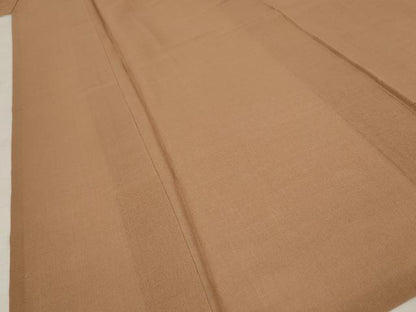 平和屋着物＊夏物 色無地 紗 砺茶色 ロング丈 正絹 逸品 AABA6845st