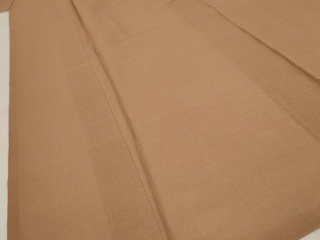 平和屋着物＊夏物 色無地 紗 砺茶色 ロング丈 正絹 逸品 AABA6845st