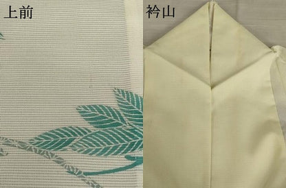 平和屋着物＊夏物 訪問着 絽 枝葉文 洗える着物 AABA6850st
