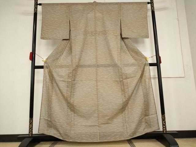 平和屋着物＊夏物 小紋 絽 芝文 伊勢丹扱い 正絹 逸品 未使用 AABA6853st