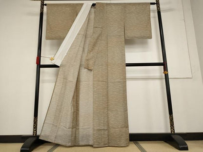平和屋着物＊夏物 小紋 絽 芝文 伊勢丹扱い 正絹 逸品 未使用 AABA6853st