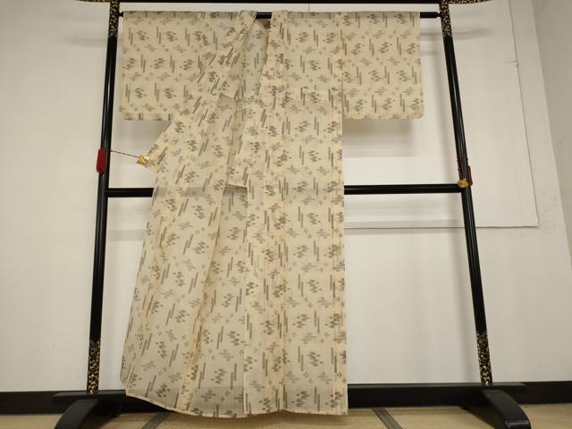平和屋着物＊夏物　本場琉球絣　夏琉球　正絹　逸品　AABA6855st