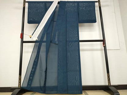 平和屋着物＊夏物 色無地 絽 褐返色 洗える着物 AABA6861st