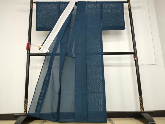 平和屋着物＊夏物 色無地 絽 褐返色 洗える着物 AABA6861st