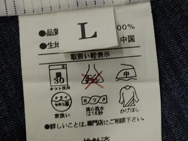 平和屋着物＊夏物 小紋 絽 色紙枝葉文 洗える着物 AABA6872st