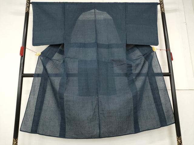 平和屋着物＊夏物 男性 紗紬 霞文 正絹 逸品 AABA6878st