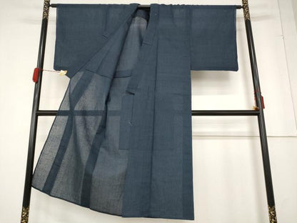 平和屋着物＊夏物 男性 紗紬 霞文 正絹 逸品 AABA6878st