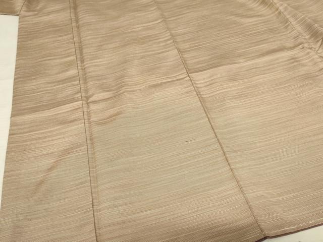平和屋着物■上質な紬　横段文　正絹　逸品　AABA6939ma