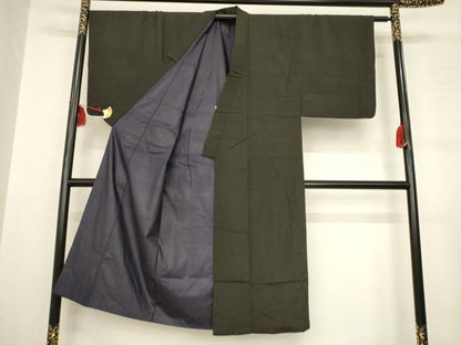 平和屋着物■男性　上質な紬　角通し　正絹　逸品　AABA7013ma