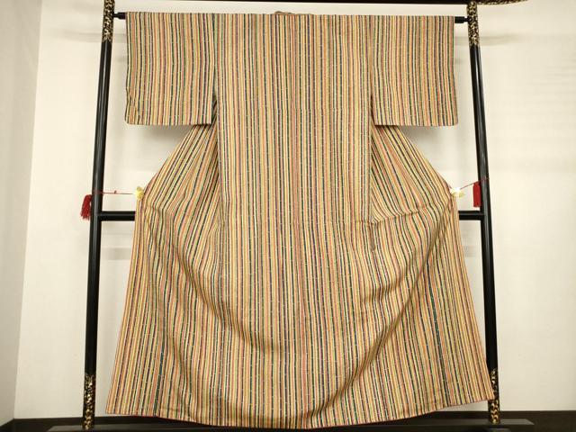 平和屋着物■上質な紬　竹間道　正絹　逸品　AABA7114ma
