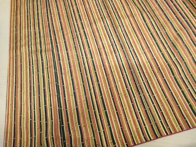 平和屋着物■上質な紬　竹間道　正絹　逸品　AABA7114ma