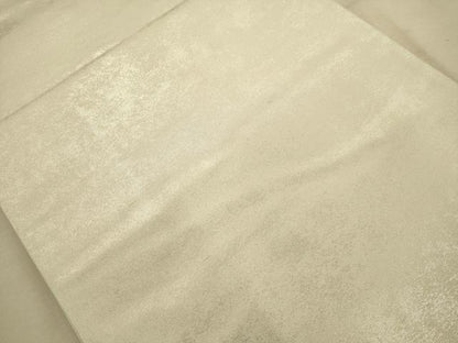 平和屋着物◎六通柄袋帯 霞文 銀糸 正絹 逸品 AABA7243dt