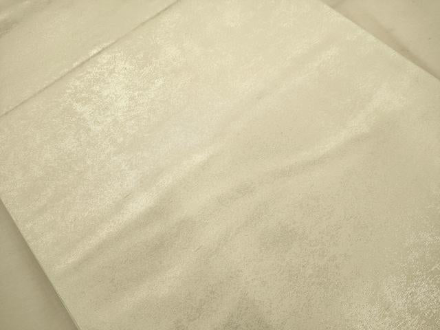 平和屋着物◎六通柄袋帯 霞文 銀糸 正絹 逸品 AABA7243dt