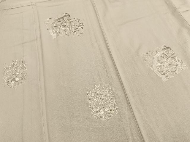 平和屋着物▽訪問着 単衣 中国三大刺繍 汕頭刺繍 スワトウ刺繍