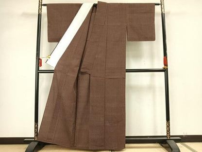 平和屋着物▽本塩沢 単衣 蚊絣 正絹 逸品 未使用 AABA7412fy