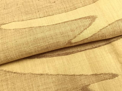平和屋着物▽上質な紬 単衣 霞文 正絹 逸品 AABA7423fy