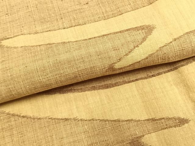 平和屋着物▽上質な紬 単衣 霞文 正絹 逸品 AABA7423fy