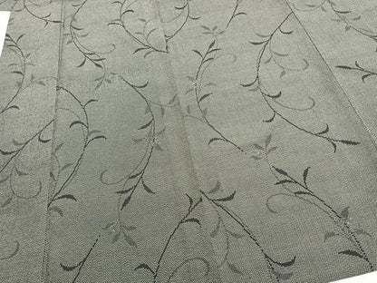 平和屋着物▽塩澤絣 単衣 唐草文 証紙付き 正絹 逸品 AABA7426fy