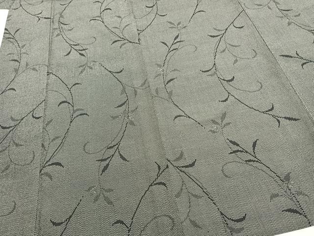 平和屋着物▽塩澤絣 単衣 唐草文 証紙付き 正絹 逸品 AABA7426fy