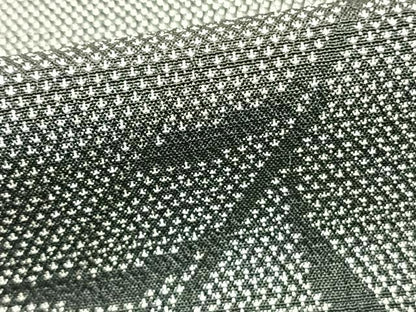 平和屋着物▽塩澤絣 単衣 唐草文 証紙付き 正絹 逸品 AABA7426fy