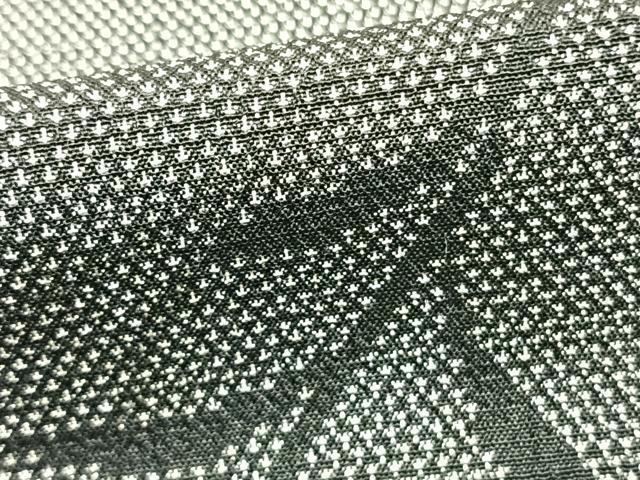 平和屋着物▽塩澤絣 単衣 唐草文 証紙付き 正絹 逸品 AABA7426fy