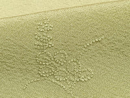 平和屋着物▽無地絵羽訪問着　単衣　中国三大刺繍　相良刺繍　若菜色　正絹　逸品　AABA7431fy