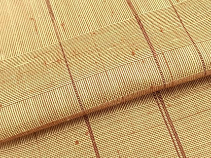 平和屋着物▽上質な紬 単衣 抽象文様 正絹 逸品 AABA7434fy